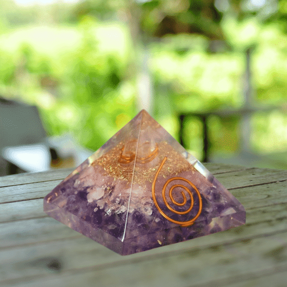 Amethyst Orgone Pyramid