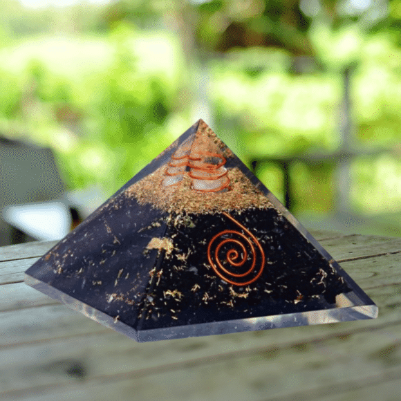 Black Tourmaline Orgone Pyramid