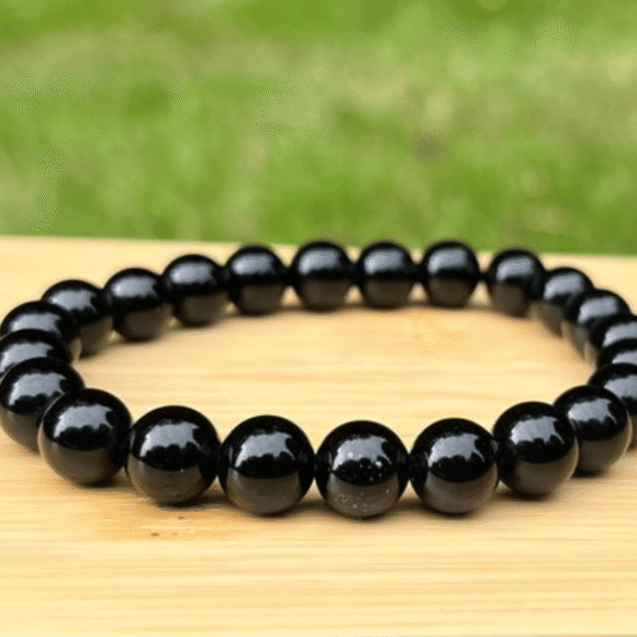 Black Obsidian Crystal Bracelet Charged Energized