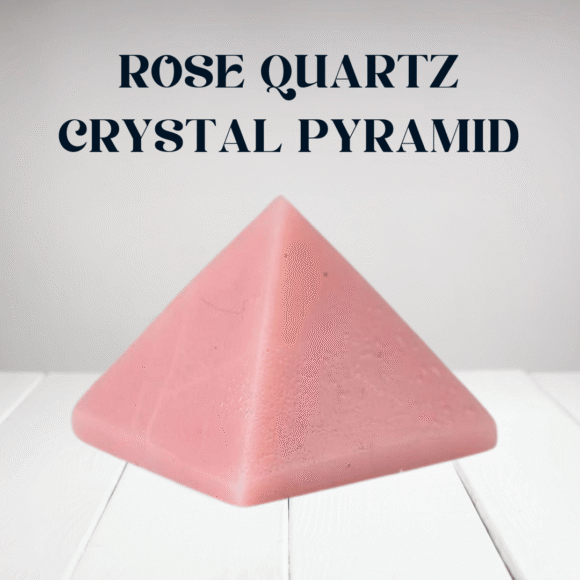 Rose Quartz Crystal Pyramid