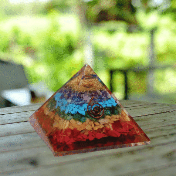 Seven Chakra Orgone Pyramid