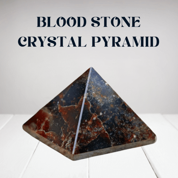 Blood Stone Crystal Pyramid