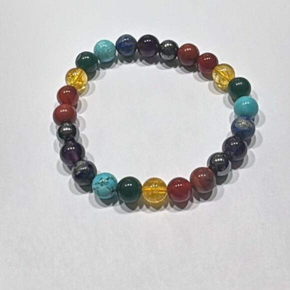 7 Chakra Crystal Bracelet Charged Energized - Image 2